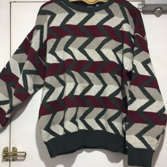 VINTAGE GANT THE RUGGER KNIT WOOL SWEATERS SIZE L - Picture 5 of 13